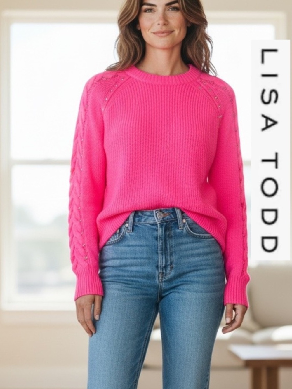 Lisa Todd Neon Lights sweater, M,  CB2641